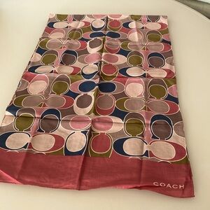 Vintage Coach Signature scarf Fall colours